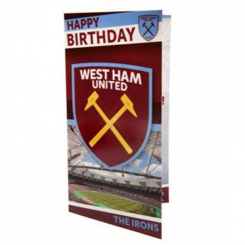 West Ham United narodeninové želanie Birthday Card