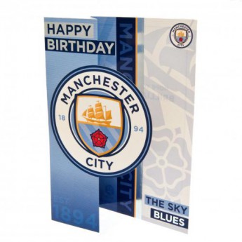 Manchester City narodeninové želanie Birthday Card