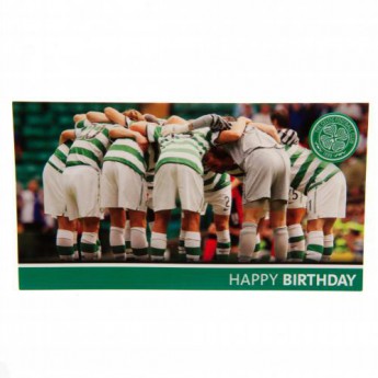FC Celtic narodeninové želanie Birthday Card Huddle