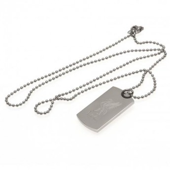 FC Liverpool retiazka na krk s psou známkou Engraved Dog Tag & Chain LB