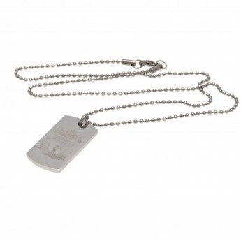 FC Liverpool retiazka na krk s psou známkou Engraved Dog Tag & Chain CR