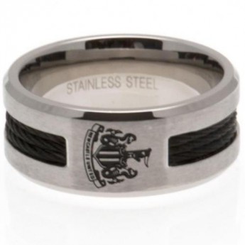 Newcastle United prsteň Black Inlay Small