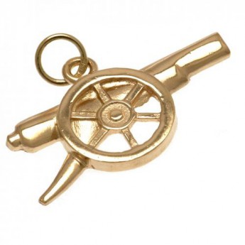 FC Arsenal zlatý prívesok 9ct Gold Pendant Cannon