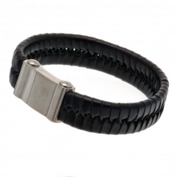 FC Arsenal kožený náramok Single Plait Leather Bracelet