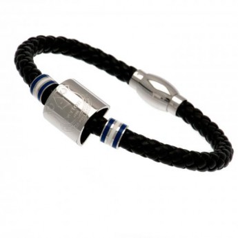 FC Everton kožený náramok Colour Ring Leather Bracelet