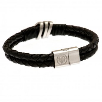 Manchester City kožený náramok Leather Bracelet