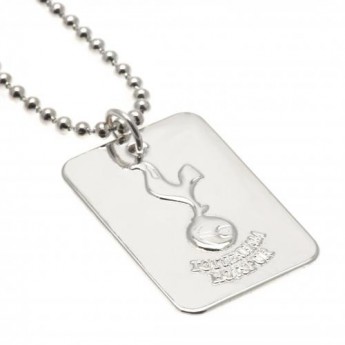 Tottenham retiazka na krk s psou známkou Silver Plated Dog Tag & Chain