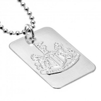 Newcastle United retiazka na krk s psou známkou Silver Plated Dog Tag & Chain
