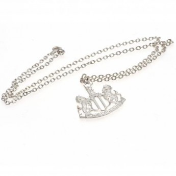 Newcastle United retiazka na krk s príveskom Silver Plated Pendant & Chain