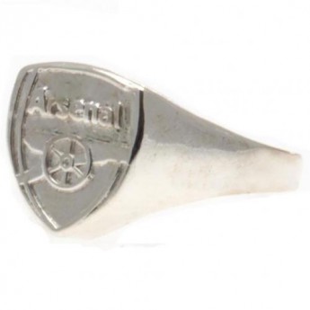 FC Arsenal prsteň Silver Plated Crest Medium