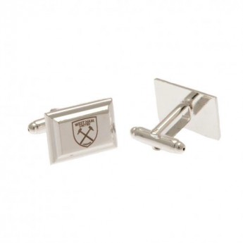 West Ham United manžetové gombíky Silver Plated Cufflinks