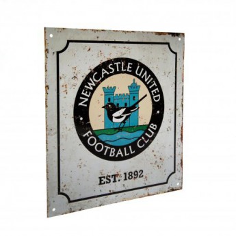 Newcastle United ceduľa na stenu Retro Logo Sign