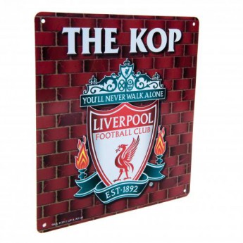 FC Liverpool ceduľa na stenu The Kop Sign