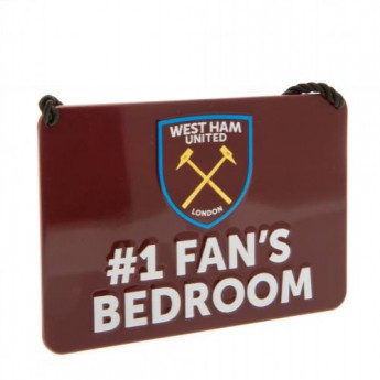 West Ham United značka do spálne Bedroom Sign No1 Fan