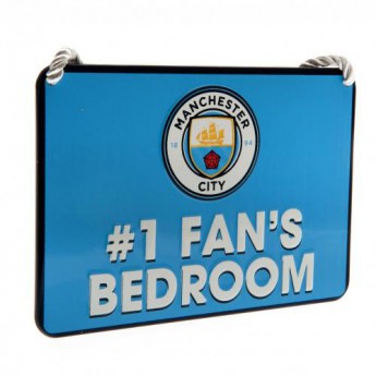 Manchester City značka do spálne Bedroom Sign No1 Fan