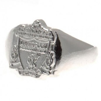 FC Liverpool prsteň Silver Plated Crest Large