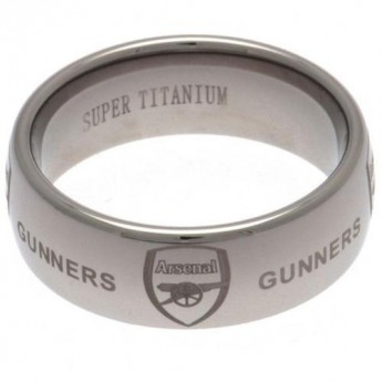 FC Arsenal prsteň Super Titanium Medium