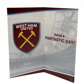 West Ham United narodeninové želanie Birthday Card