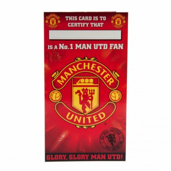 Manchester United narodeninové želanie Birthday Card No 1 Fan