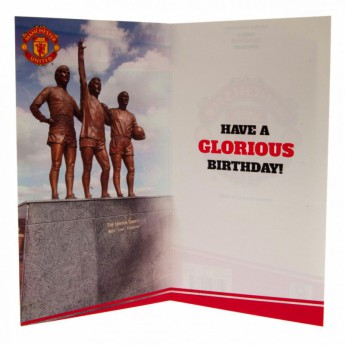 Manchester United narodeninové želanie Birthday Card Dad