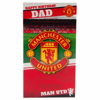 Manchester United narodeninové želanie Birthday Card Dad