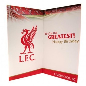 FC Liverpool narodeninové želanie Birthday Card Dad