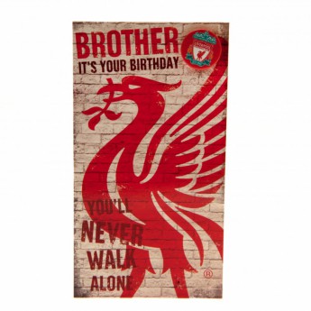 FC Liverpool narodeninové želanie Birthday Card Brother
