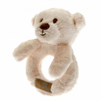 Manchester City plyšová hrkálka Baby Rattle Hugs