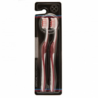 West Ham United dva zubné kefky Twin Pack Toothbrush Adults