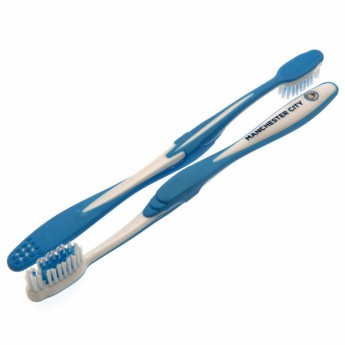 Manchester City dva zubné kefky Twin Pack Toothbrush Adults