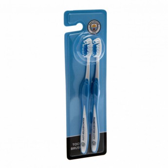 Manchester City dva zubné kefky Twin Pack Toothbrush Adults