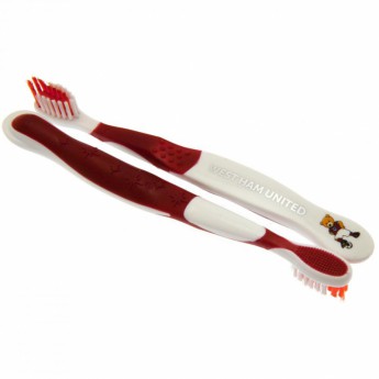 West Ham United detské zubné kefky Twin Pack Toothbrush Junior