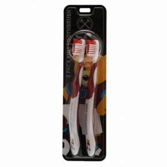 West Ham United detské zubné kefky Twin Pack Toothbrush Junior