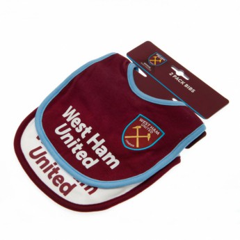 West Ham United detský podbradník 2 Pack Bibs