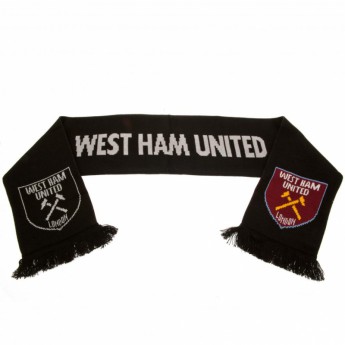 West Ham United zimný šál Scarf black RT