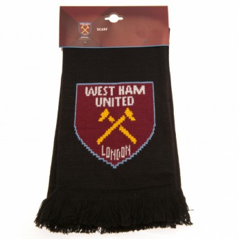 West Ham United zimný šál Scarf black RT