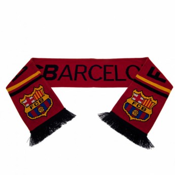 FC Barcelona zimný šál stripe red