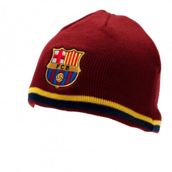 FC Barcelona zimná čiapka double sided blue red