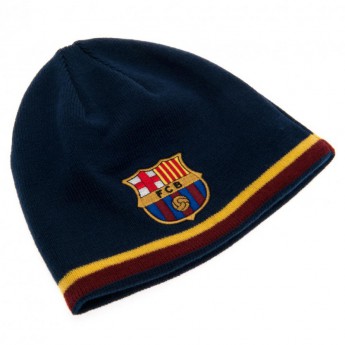 FC Barcelona zimná čiapka double sided blue red