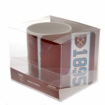 West Ham United hrnček Mug and Coaster Set