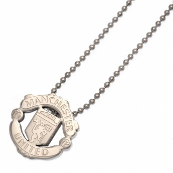 Manchester United retiazka na krk s príveskom Stainless Steel Pendant & Chain