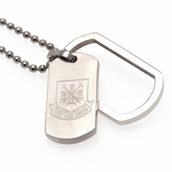 West Ham United retiazka na krk s psou známkou Framed Dog Tag & Chain CT