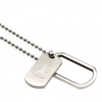 Newcastle United retiazka na krk s psou známkou Framed Dog Tag & Chain