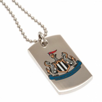 Newcastle United retiazka na krk s psou známkou Colour Crest Dog Tag & Chain