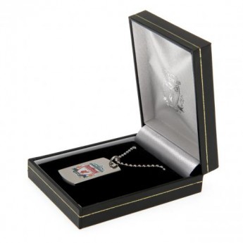 FC Liverpool retiazka na krk s psou známkou Colour Crest Dog Tag & Chain