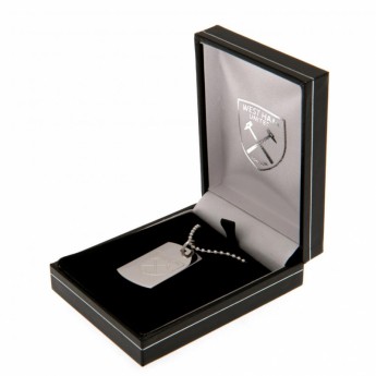 West Ham United retiazka na krk s psou známkou Engraved Dog Tag & Chain