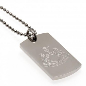Newcastle United retiazka na krk s psou známkou Engraved Dog Tag & Chain