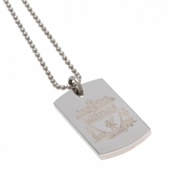 FC Liverpool retiazka na krk s psou známkou Engraved Dog Tag & Chain CR