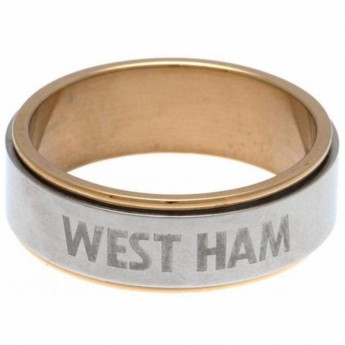 West Ham United prsteň Bi Colour Spinner Ring XX-Large CT