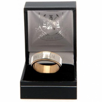West Ham United prsteň Bi Colour Spinner Ring XX-Large CT